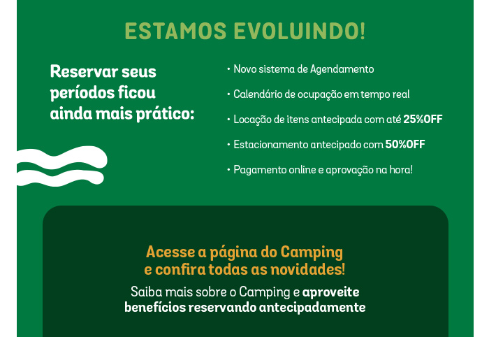 Reservas do Camping Grandes Lagos